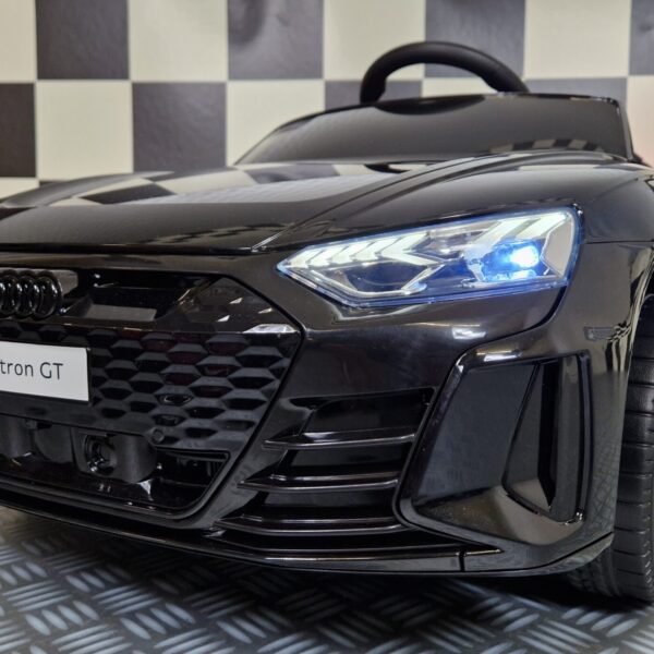 Electric children's car Audi E-Tron GT 12 volt metallic black