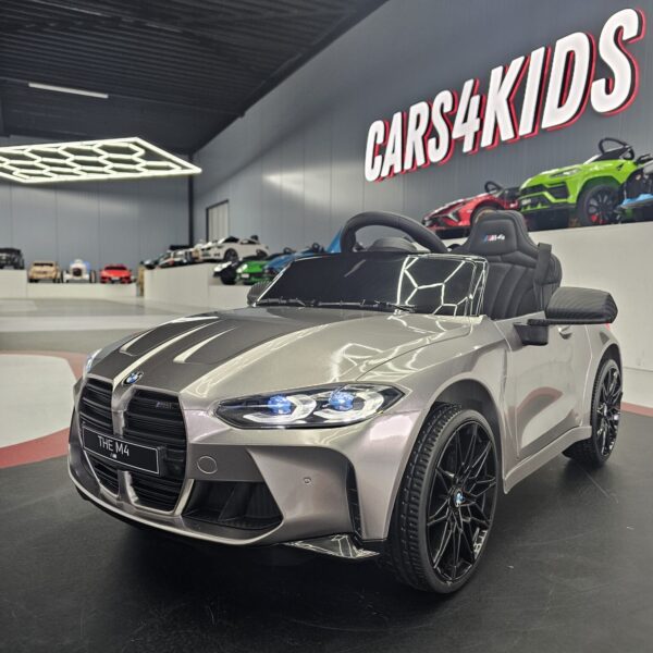 Electric children's car BMW M4 12 volt metallic gray