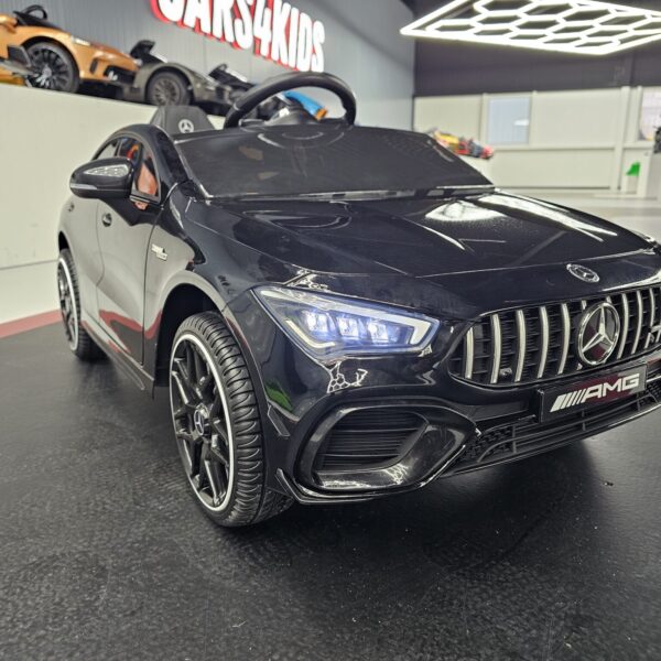 Electric children's car Mercedes CLA 45 metallic black