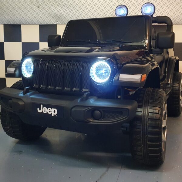 Jeep Wrangler battery children's car 12 volt 4 wheel drive remote control black