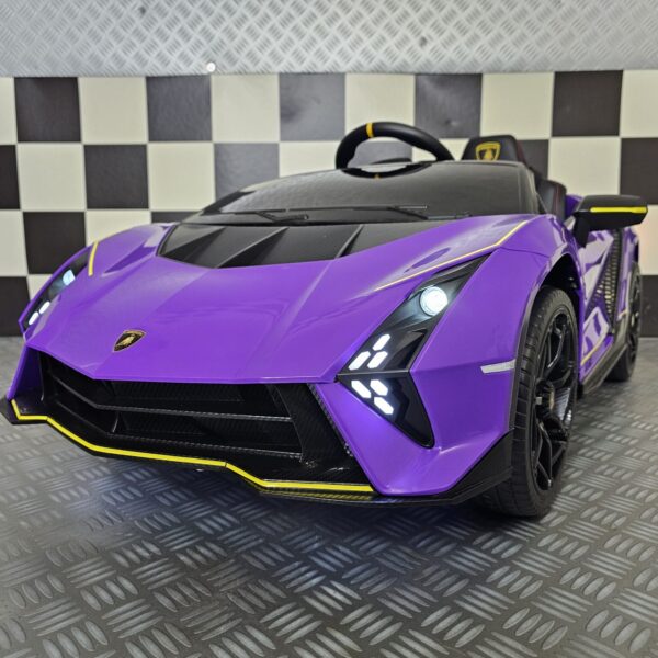 Children's car Lamborghini Auténtica purple 12 volts