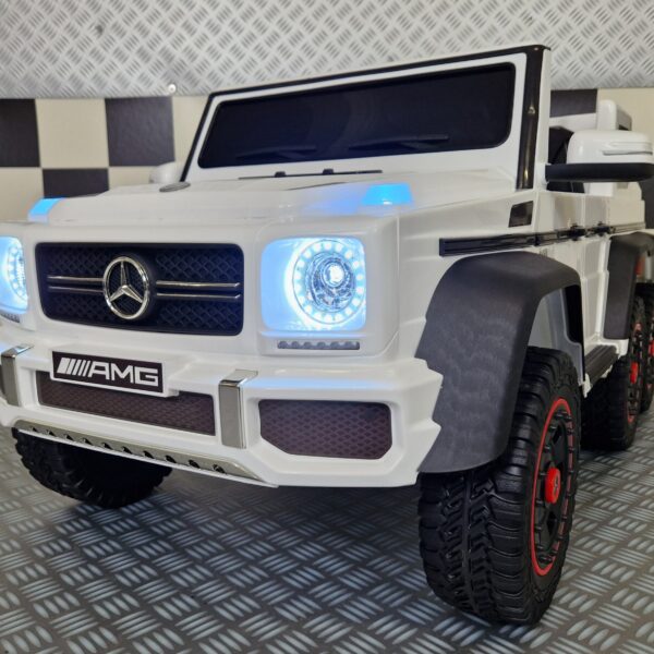 Children's car Mercedes G63 6x6 AMG 1 person white
